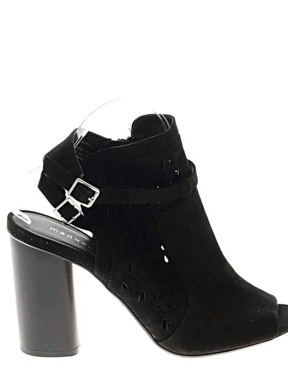Madden Girl Y2k Suede Black Ankle Bootie Sz 7.5